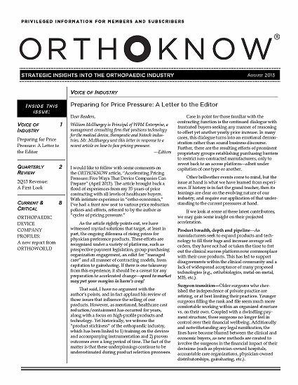 ORTHOKNOW publication